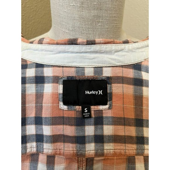 Hurley Ex-Boyfriend Women's Long Sleeve Plaid Button-Down Shirt Size Small - Picture 4 of 4